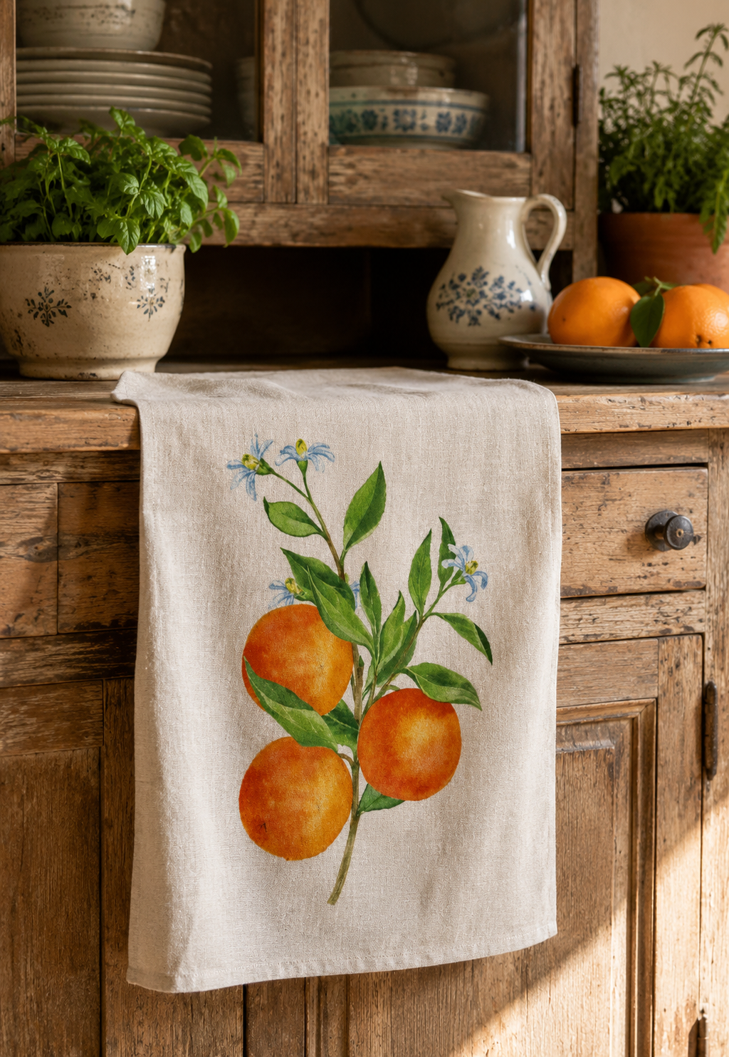 Canovaccio in Puro Lino 100% – ARANCIA