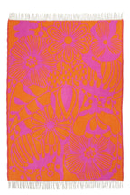 Plaid in lana BLOMRANKA Cerise 130x200cm
