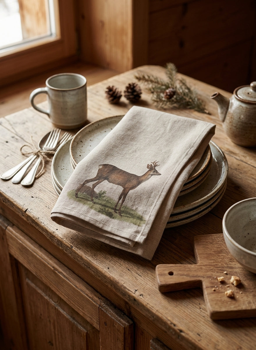 Canovaccio in Puro Lino 100% – CAPRIOLO