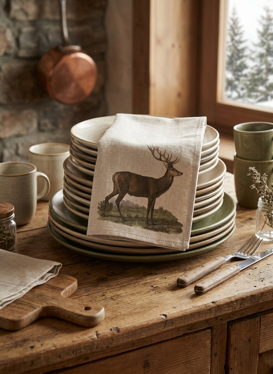 Canovaccio in Puro Lino 100% – CERVO