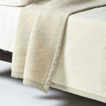 Coperta matrimoniale in lana • THEMA Bianco/Beige