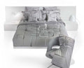 CopriPiumino con federe Matrimoniale ASAKO Grey