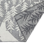 Plaid in lana HOUSE IN THE FOREST Grey 130x180cm