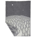 Plaid in lana HOUSE IN THE FOREST Grey 130x180cm