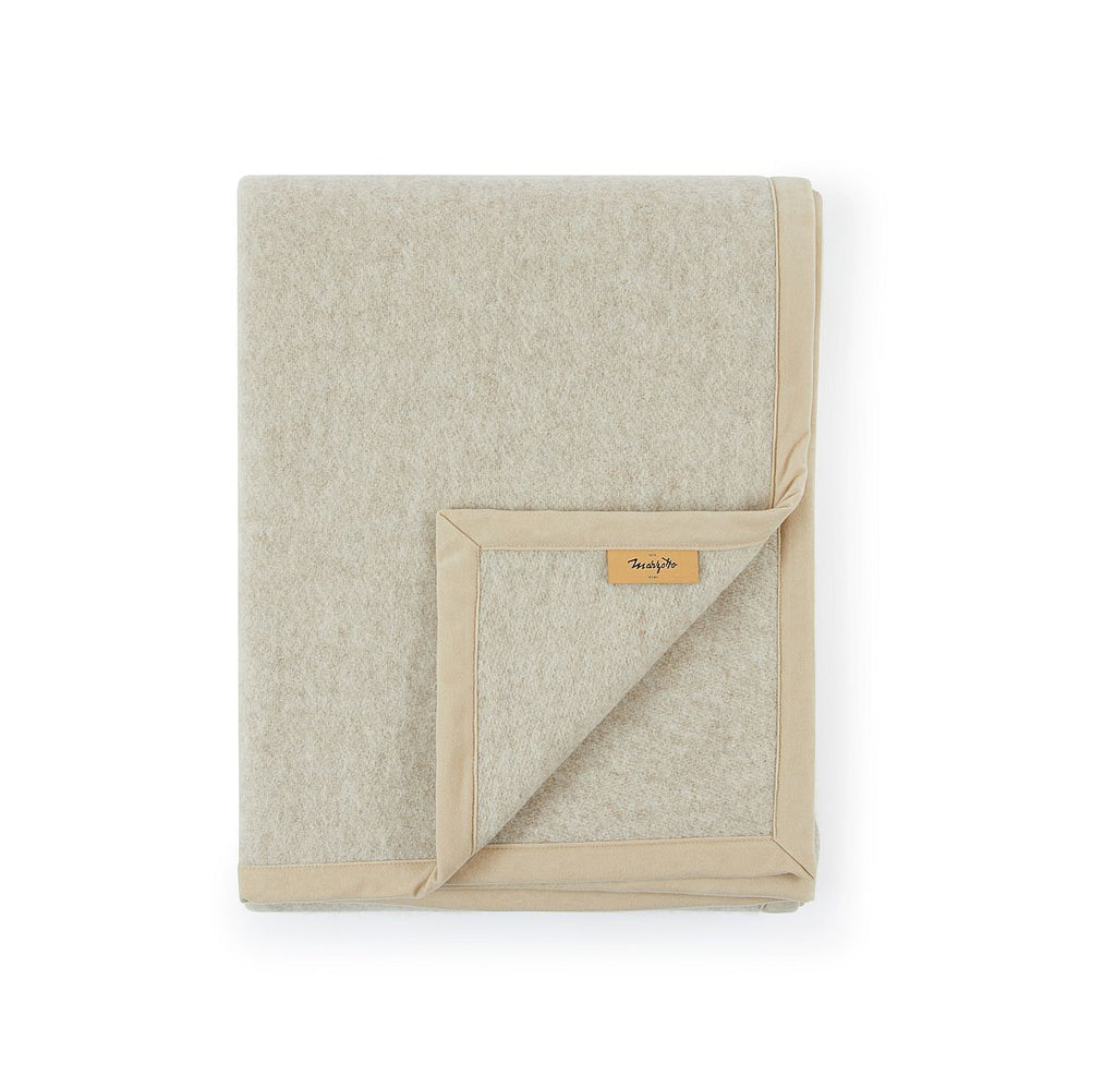 Coperta matrimoniale in lana • MARTA SP Beige