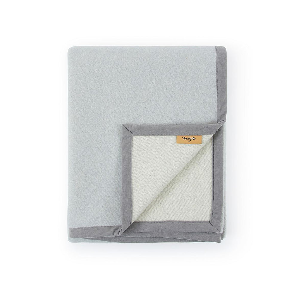 Coperta matrimoniale in lana • MARTA SP Grey