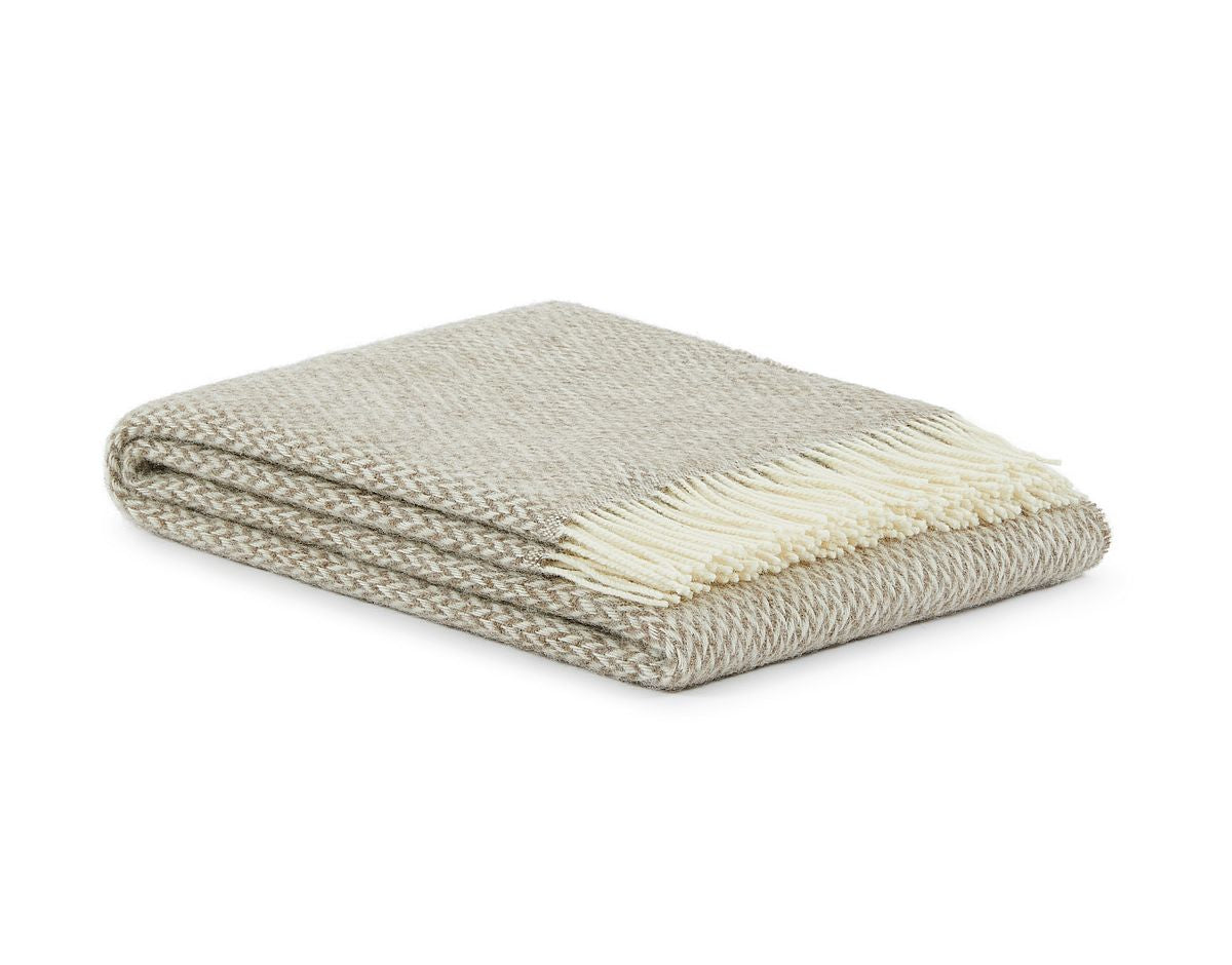 Plaid in lana • NAVIGLI Beige