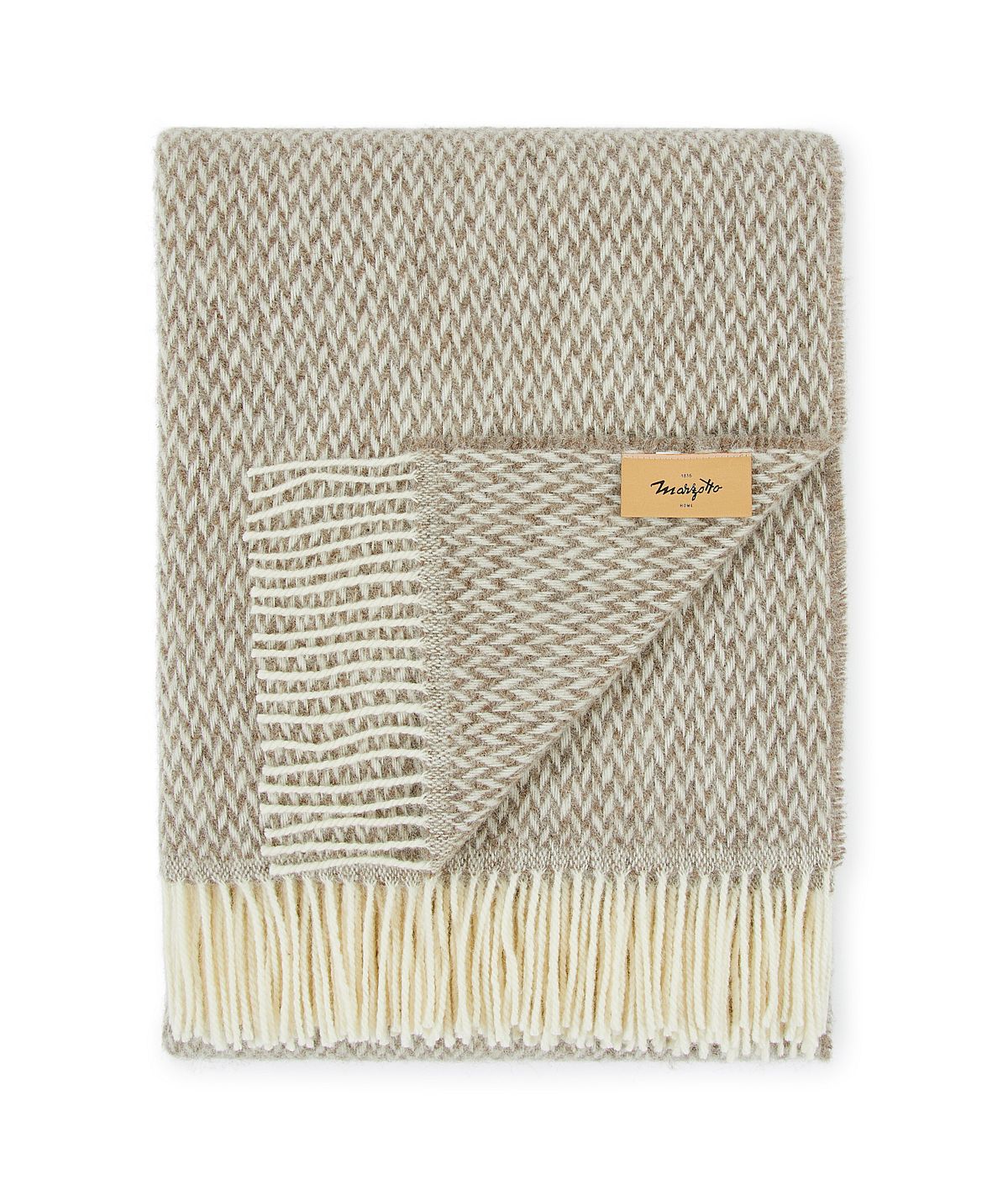 Plaid in lana • NAVIGLI Beige