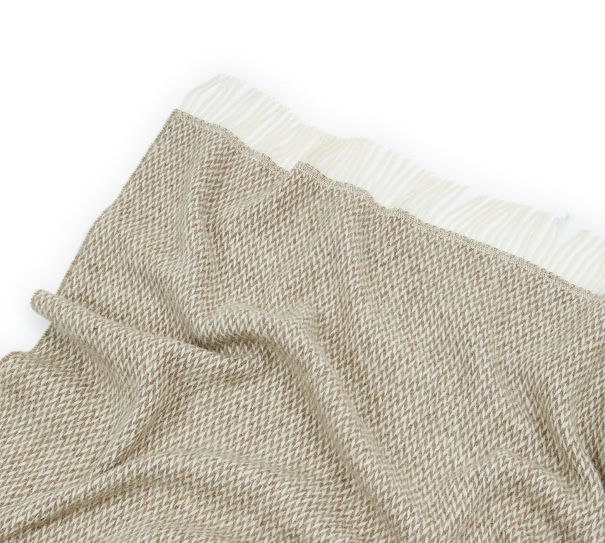 Plaid in lana • NAVIGLI Beige