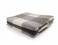 Coperta matrimoniale in lana • PAMELA Check Bordata Grigio