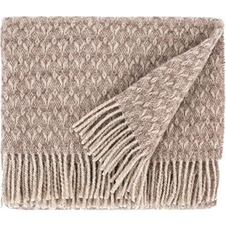 Plaid in lana • BRAIES Beige