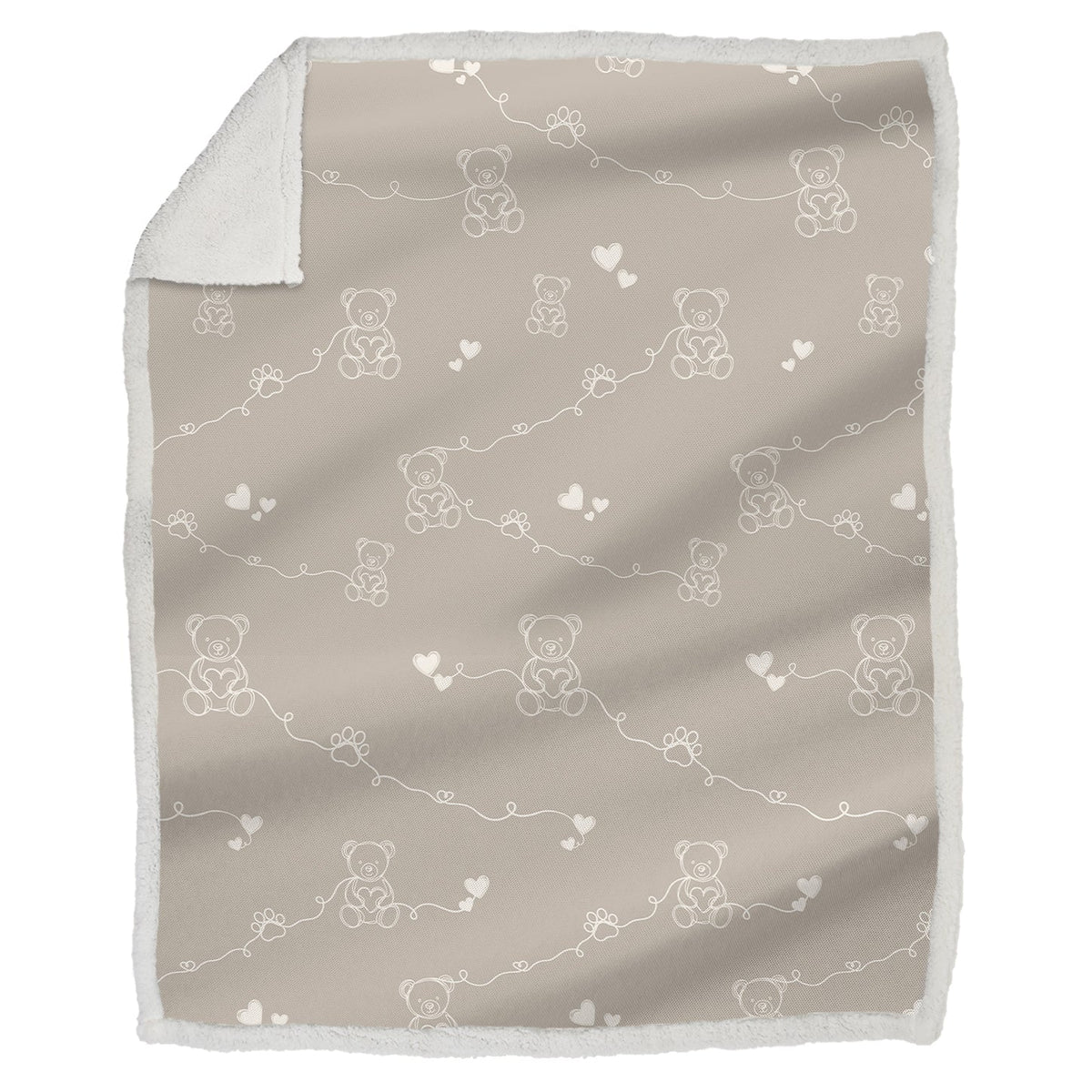 Plaid agnellato • DREAMING BEAR Tortora