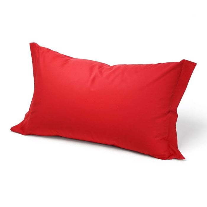 Coppia federe guanciale rosso cotone 100%