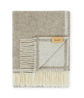 Plaid in lana • SOLID Beige