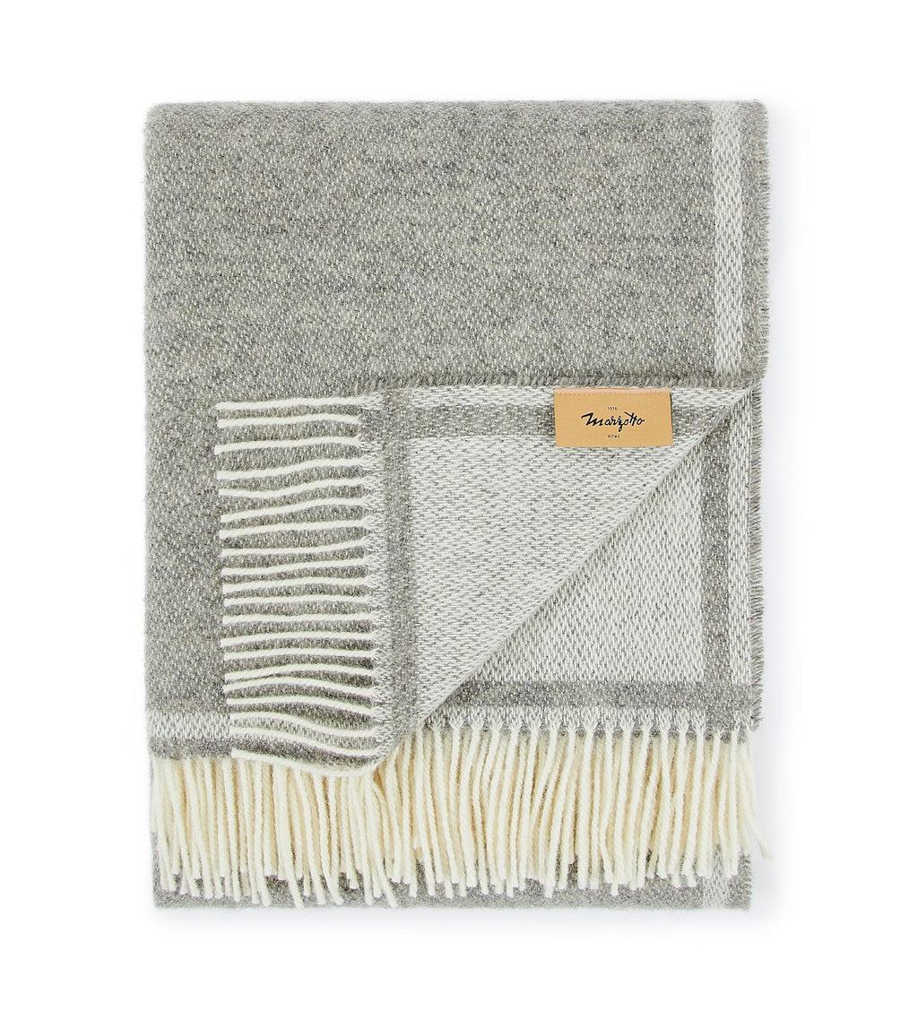 Plaid in lana • SOLID Brown Grey