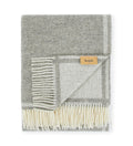 Plaid in lana • SOLID Brown Grey