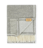 Plaid in lana • SOLID Brown Grey