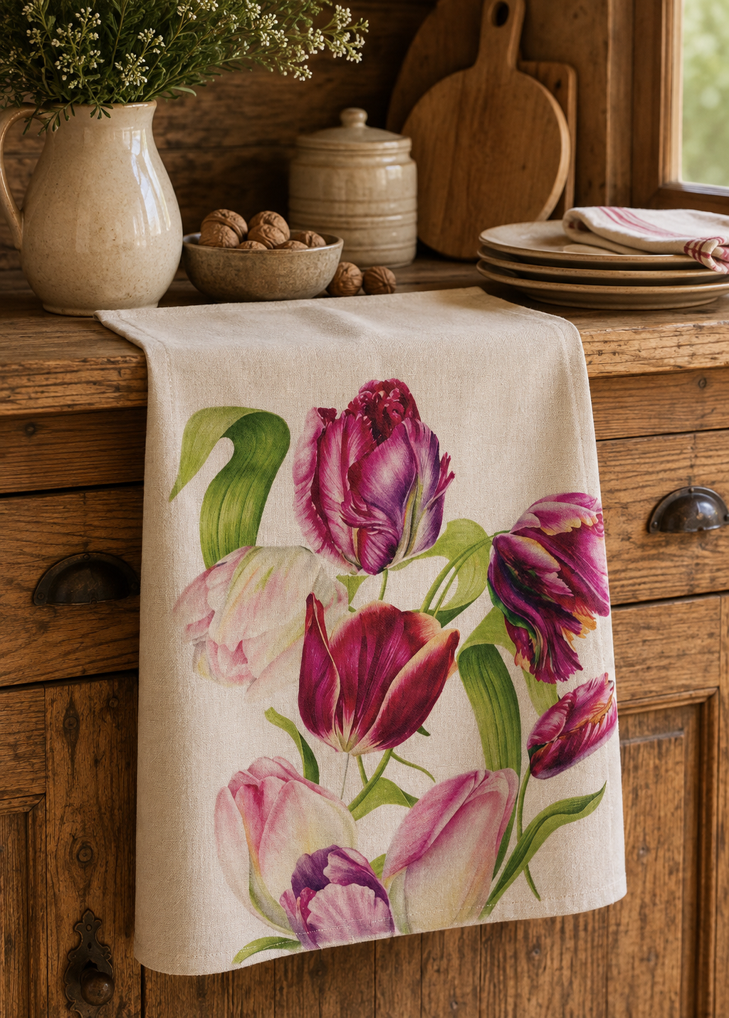 Canovaccio in Puro Lino 100% – TULIPANI