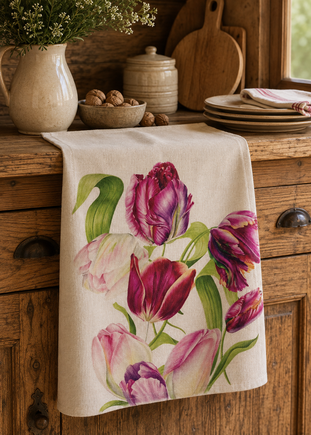 Canovaccio in Puro Lino 100% – TULIPANI