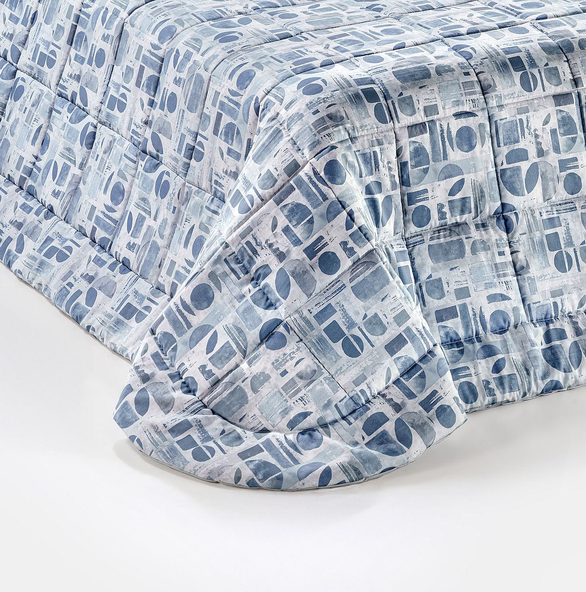 Trapuntina in fibra SHAPES Cielo 270x260cm • PEZZO UNICO