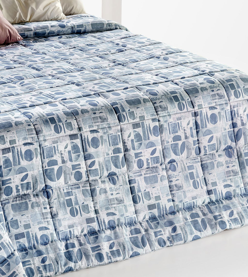 Trapuntina in fibra SHAPES Cielo 270x260cm • PEZZO UNICO