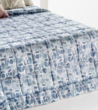 Trapuntina in fibra SHAPES Cielo 270x260cm • PEZZO UNICO