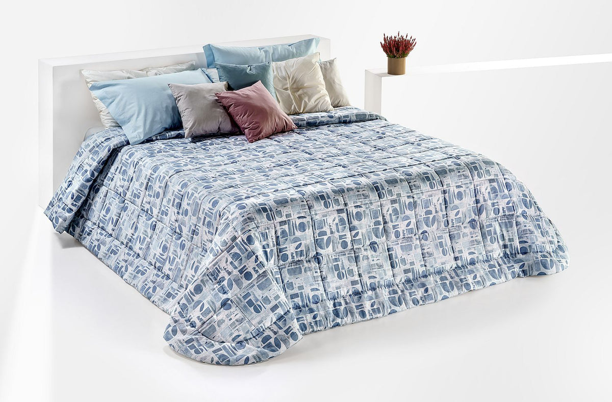 Trapuntina in fibra SHAPES Cielo 270x260cm • PEZZO UNICO