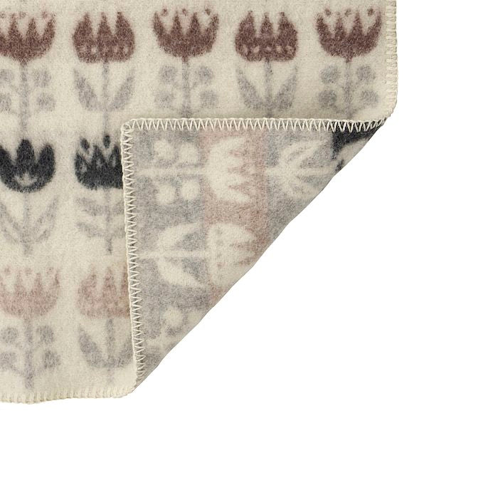 Plaid in lana TULIP Grey 130x180cm