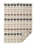 Plaid in lana TULIP Grey 130x180cm