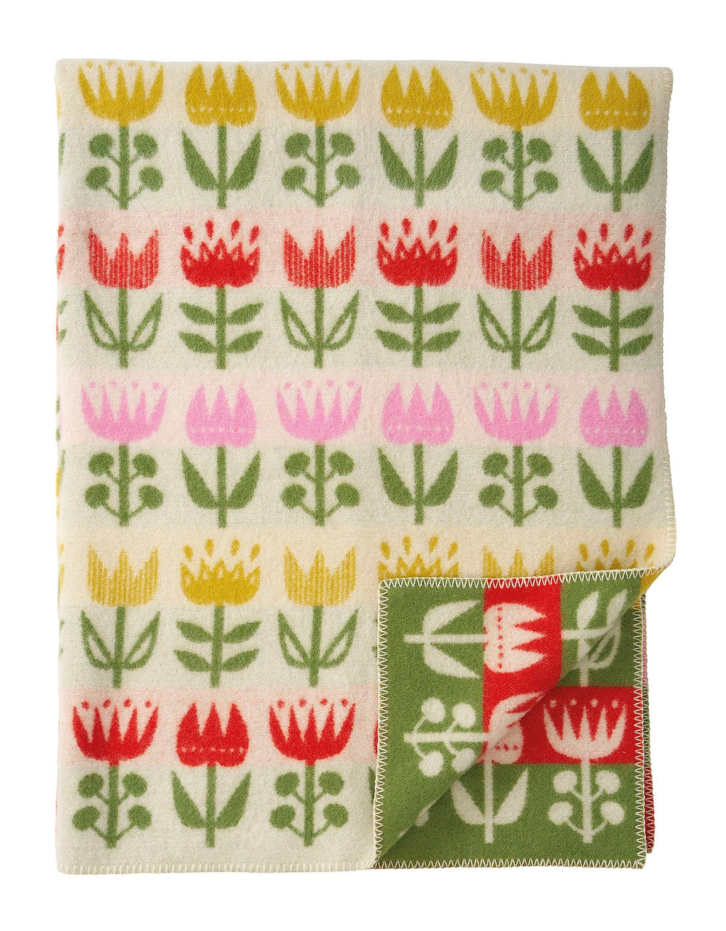 Plaid in lana TULIP Multi 130x180cm