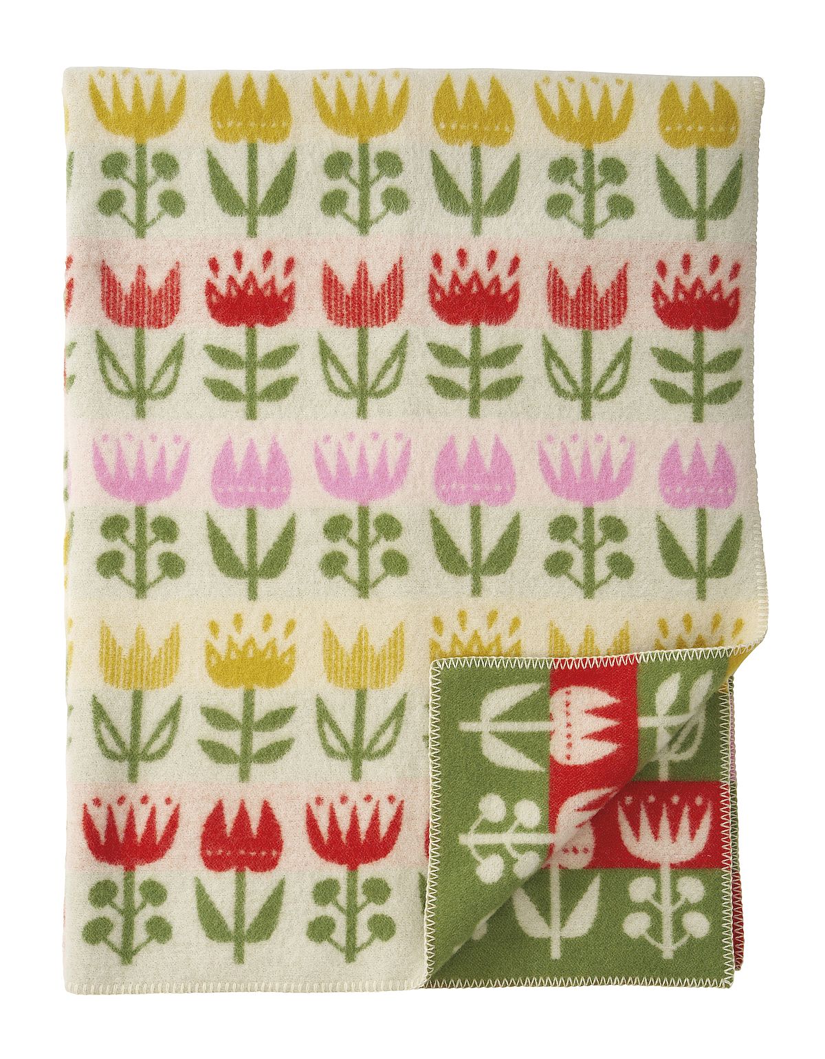 Plaid in lana TULIP Multi 130x180cm