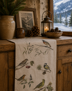 Canovaccio in Puro Lino 100% – UCCELLI