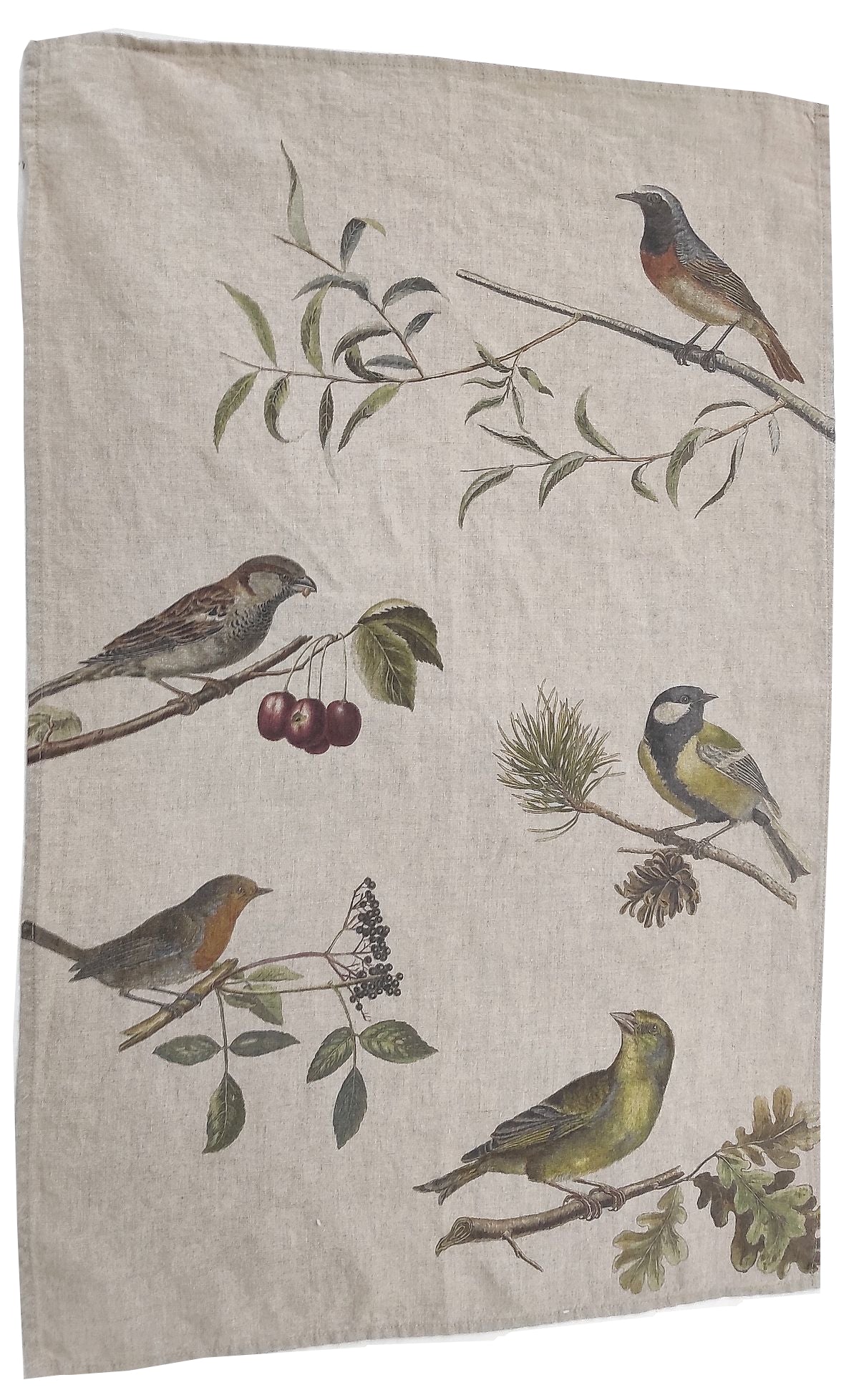 Canovaccio in Puro Lino 100% – UCCELLI