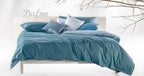 Sacco copripiumino 100% cotone No stiro DAFNE