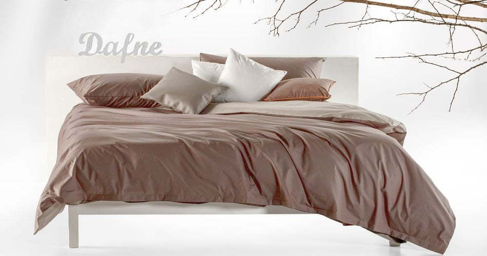 Parure copripiumino con federe 100% cotone No stiro DAFNE
