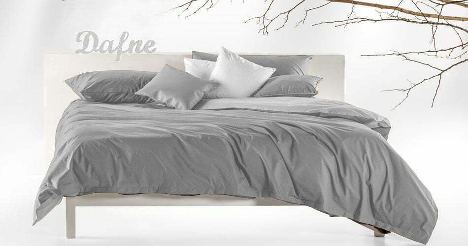 Parure copripiumino con federe 100% cotone No stiro DAFNE