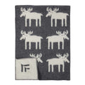 Plaid in lana MOOSE 130x180cm Black-0