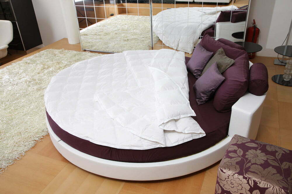 Piumino 4 Stagioni per letto tondo in piuma • NORPI