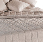 Trapuntina in fibra di cotone TINTOINFILO Terra 270x260cm • PEZZO UNICO