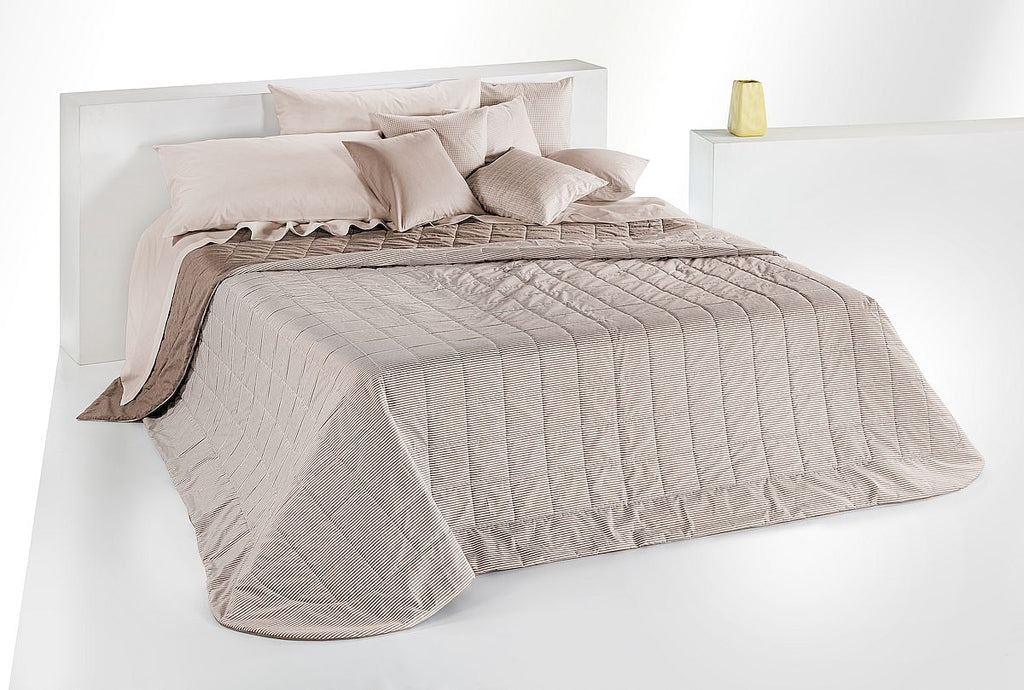 Trapuntina in fibra di cotone TINTOINFILO Terra 270x260cm • PEZZO UNICO